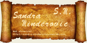 Sandra Minderović vizit kartica